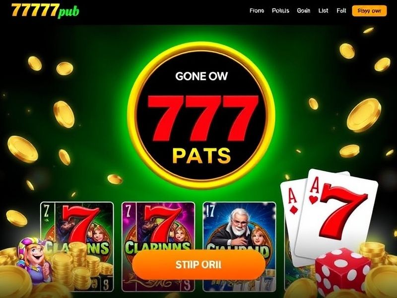 Welcome to 777 pub online casino.com – the UK's premier destination for real money slots, live dealer games, and exciting casino promotions. Discover a wide variety of 777 themed games, jackpots, and bonus offers for a thrilling gambling experience.